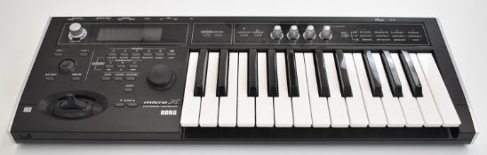 Korg Micro X Synthesizer Controller with 25 keys, manual included, serial no 009487.