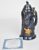 The Bradford Exchange / 20th Century Fox 'Aliens' Xenomorph sculpted stein, limited edition, with