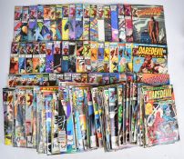One hundred and fifty-six Silver and Bronze Age Daredevil comics by Marvel, to include early Frank