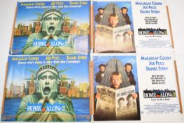 Four Home Alone 2: Lost In New York (1992) British quad film posters, starring Macaulay Culkin,