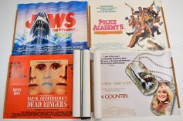 Twenty mostly 1980s British quad film posters to include Jaws The Revenge, My Stepmother is an