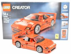 Lego Creator Ferrari F40, 10248, 2015, assembled with original box and instructions.
