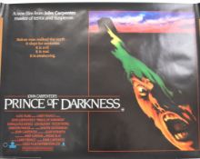 Two John Carpenter's Prince of Darkness (1987) British quad film posters, starring Donald