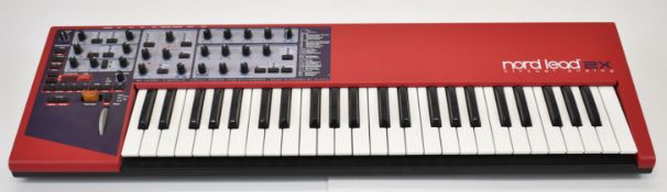 Nord Lead 2X Virtual Analog Synthesizer keyboard with 49 keys, serial no. NE14082, in original box