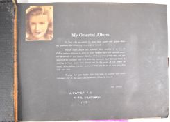 [Asian Photographs] My Oriental Album by J. Davies S.A.B. of H.M.S. Dragonfly 1937 (so titled) a