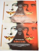 Two Silence of the Lambs (1991) British quad film posters, starring Jodie Foster and Anthony