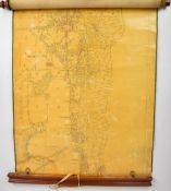 Map of Malvern and surrounding area (from below St. Wulstan’s up to Wyche Side), zincographed and