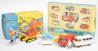 Corgi Toys diecast model construction vehicles comprising Constructor Set GS 24 and Priestman '