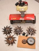 Honda GX25 four stroke petrol lawn scarifier with accessories