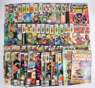 Seventy-nine issues of The Hands of Shang-Chi Master of Kung Fu by Marvel comics.