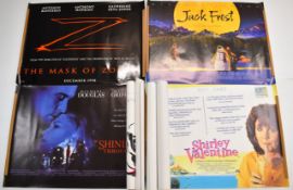 Twenty-two 1980s and 90s British quad film posters to include Twins, Thelma & Louise, Sleeping