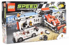 Lego Speed Champions Porsche 919 Hybrid and 917K Pit Lane, 75876, 2016, in sealed box.
