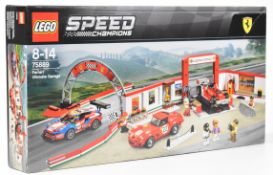 Lego Speed Champions Ferrari Ultimate Garage, 75889, 2018, in sealed box.