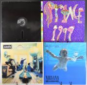 Fifty two mainly 1980s Post Punk / Indie LPs including Nirvana Never Mind, Oasis Definitely Maybe,