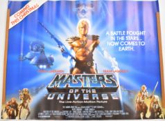 Masters of the Universe (1987) British quad film poster, starring Dolph Lundgren and Frank Langella,