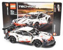 Lego Technic Porsche 911 RSR, 42096, 2019, assembled with original box and instructions.