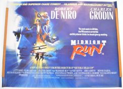 Midnight Run (1988) British quad film poster, starring Robert De Niro and Charles Grodin, directed