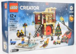 Lego Creator Winter Village Fire Station, 10263, 2018, in sealed box.