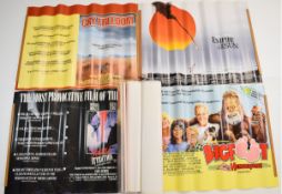 Twenty-five 1980s British quad film posters to include Fatal Attraction, La Bamba, Chuck Berry Hail!