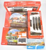 Fleischmann H0 gauge model railway start-set A 6325 together with three additional track sets and