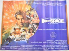 Innerspace (1987) British quad film poster, starring Dennis Quaid, Martin Short and Meg Ryan,