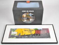 Tintin 'Coke en Stock' metal figurine diorama by Herge / Moulinsart, in original box together with a