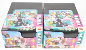 Two Lego Vidiyo 'Bandmates' series 1 boxes, each containing 36 sealed packs, 43101, 2021.