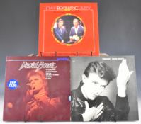 Two David Bowie LPs and a 12