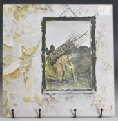 Led Zeppelin IV (untitled) (Atlantic) with plum / orange stickered label version four with 'marketed
