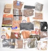 Twenty five pairs of circa 1940-60s nylon stockings including some with clock designs, manufacturers
