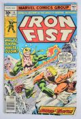 Iron Fist #14 by Marvel Comics (1977), first appearance of Sabretooth (Victor Creed).