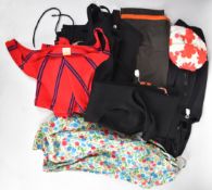 Collection of 1920s / 40s vintage swimwear including Jantzen examples, bathing hat etc.