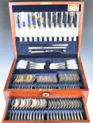 Carrs twelve place setting canteen of hallmarked silver cutlery, comprising twelve each of dinner