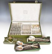 Christofle Aria 6 place setting canteen of cutlery comprising six each of dinner forks, side