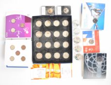 Olympic interest coins comprising sixteen Rio 2016 bi metal coins with certificates, five various