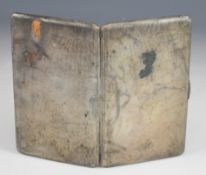 Art Deco hallmarked silver cigarette case with engine turned decoration, Birmingham 1944, maker W