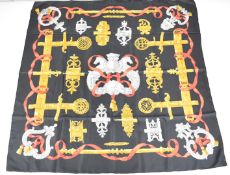 Hermès scarf 'Ferronnerie', approximately 90 x 90cm