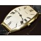 Cartier Tonneau 18ct gold gentleman's wristwatch with blued Breguet hands, silver dial, sapphire set - Image 6 of 14