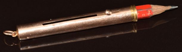 A 9ct rose gold propelling pencil, 5.3g