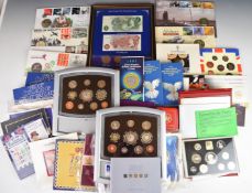 Royal Mint coin sets and packs comprising 1982 x 2, 1984, 1985, 1986, 1987, 1988, 1989, 1990,