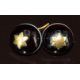 A pair of Victorian banded agate earrings, each bead approximately 15mm, 10.5g - Image 3 of 3