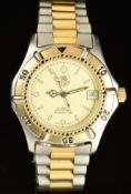 Tag Heuer 2000 gentleman's wristwatch ref. 964-013 with date aperture, luminous hands and hour