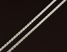 An 18ct white gold necklace, 15.8g, 58cm