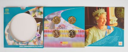 Royal Mint 2002 Manchester Commonwealth Games £2 coin set including Northern Ireland coin, in