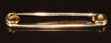A 9ct gold pin, 3g, 4.3cm