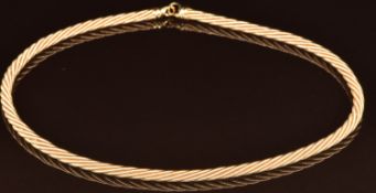An 18ct gold bespoke rope twist necklace, 75g, 42cm