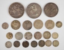 Approximately 124g Georgian and later pre 1920 British silver coinage including 1821 George IIII and