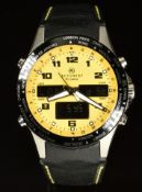 Accurist gentleman's world time chronograph wristwatch ref. 7041 with digital displays, luminous