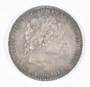 1818 George III crown, LVII to edge