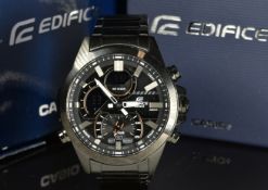 Casio Edifice gentleman's chronograph wristwatch with Bluetooth, digital display, luminous hands,